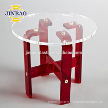 Jinbao moderne en cristal accueil mobilier pmma nouvelle table acrylique